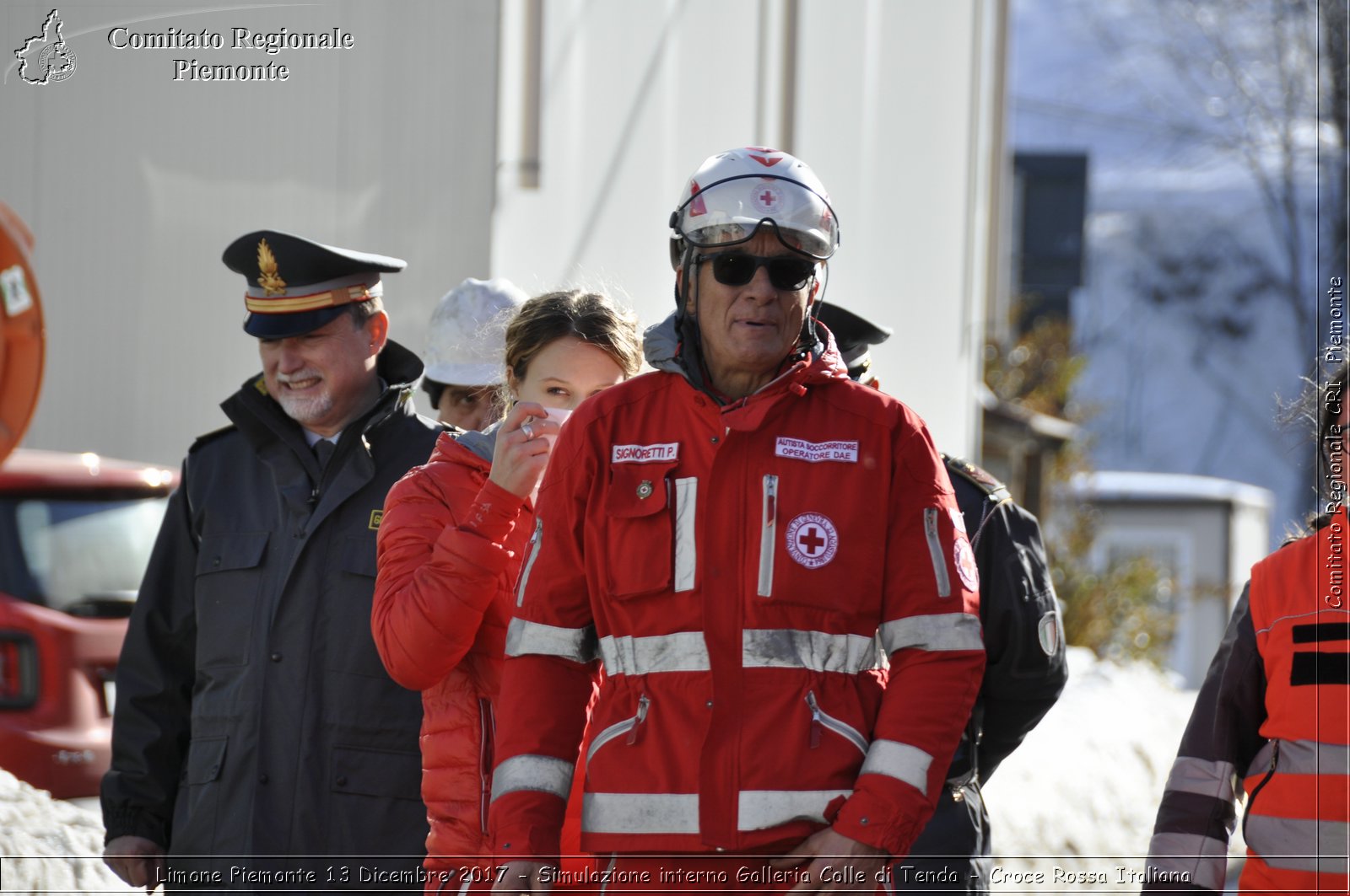 Limone Piemonte 13 Dicembre 2017 - Simulazione interno Galleria Colle di Tenda - Croce Rossa Italiana- Comitato Regionale del Piemonte