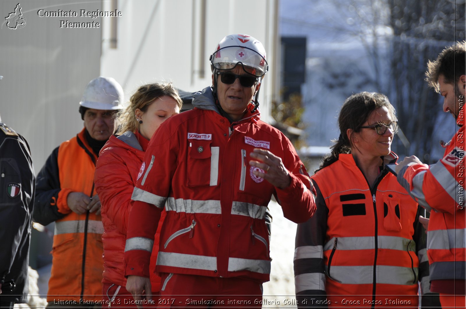 Limone Piemonte 13 Dicembre 2017 - Simulazione interno Galleria Colle di Tenda - Croce Rossa Italiana- Comitato Regionale del Piemonte