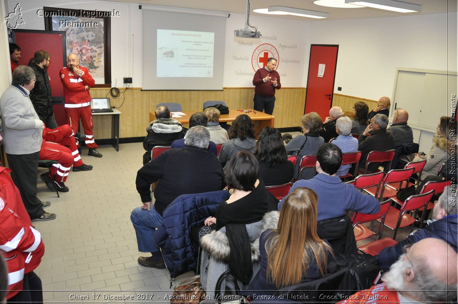 Chieri 17 Dicembre 2017 - Assemblea dei Volontari e Pranzo di Natale - Croce Rossa Italiana- Comitato Regionale del Piemonte