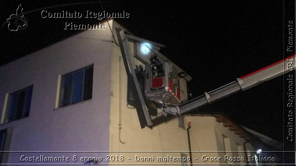 Castellamonte 8 Gennaio 2018 - Danni maltempo - Croce Rossa Italiana- Comitato Regionale del Piemonte