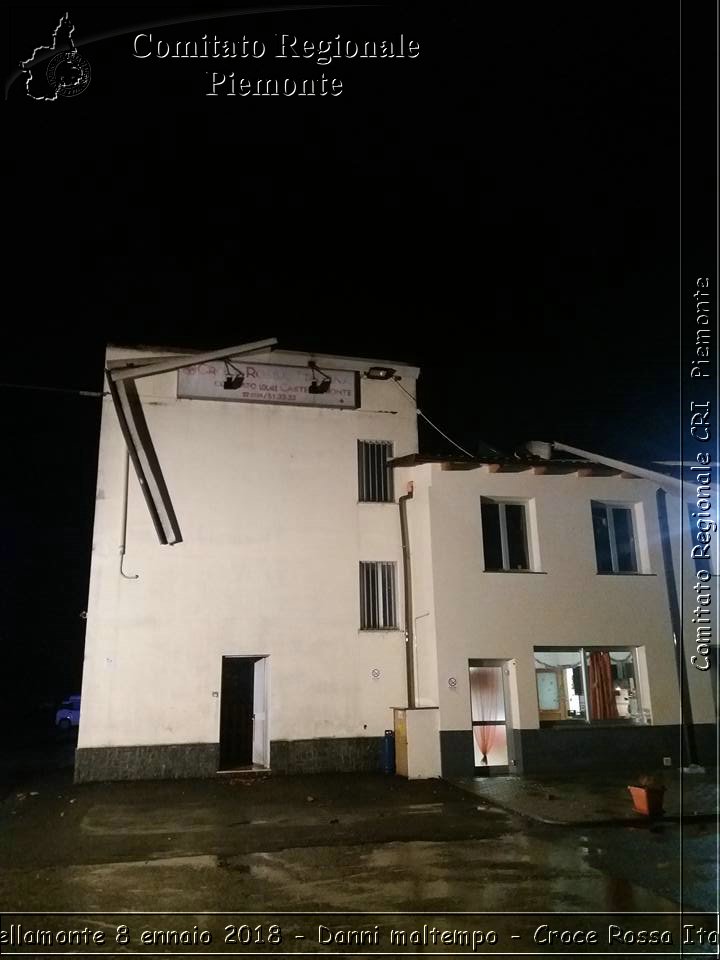 Castellamonte 8 Gennaio 2018 - Danni maltempo - Croce Rossa Italiana- Comitato Regionale del Piemonte