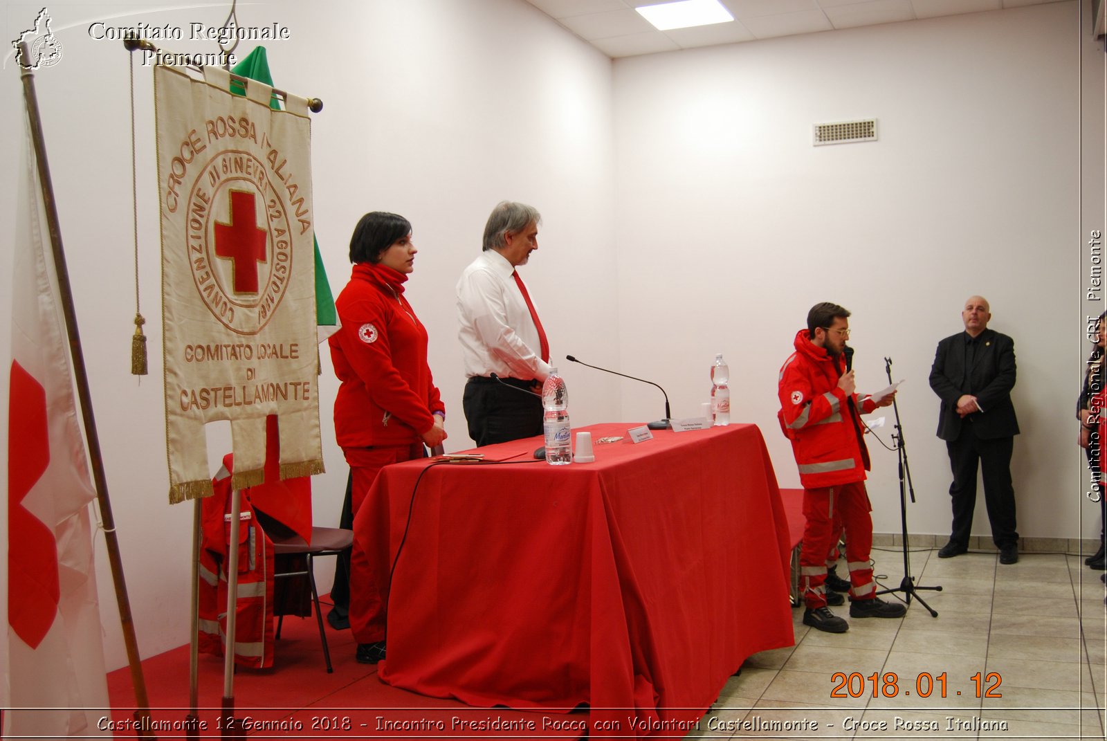 Castellamonte 12 Gennaio 2018 - Incontro Presidente Rocca con Volontari Castellamonte - Croce Rossa Italiana- Comitato Regionale del Piemonte