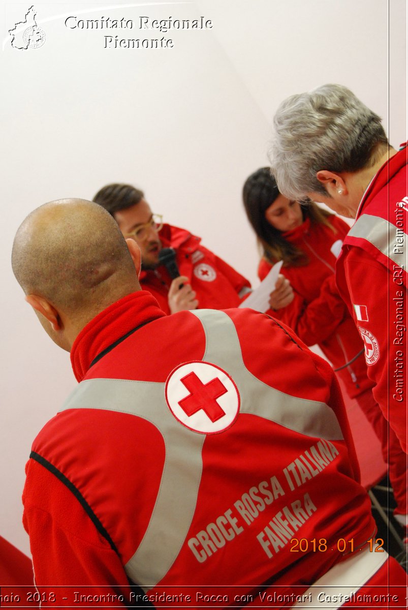 Castellamonte 12 Gennaio 2018 - Incontro Presidente Rocca con Volontari Castellamonte - Croce Rossa Italiana- Comitato Regionale del Piemonte