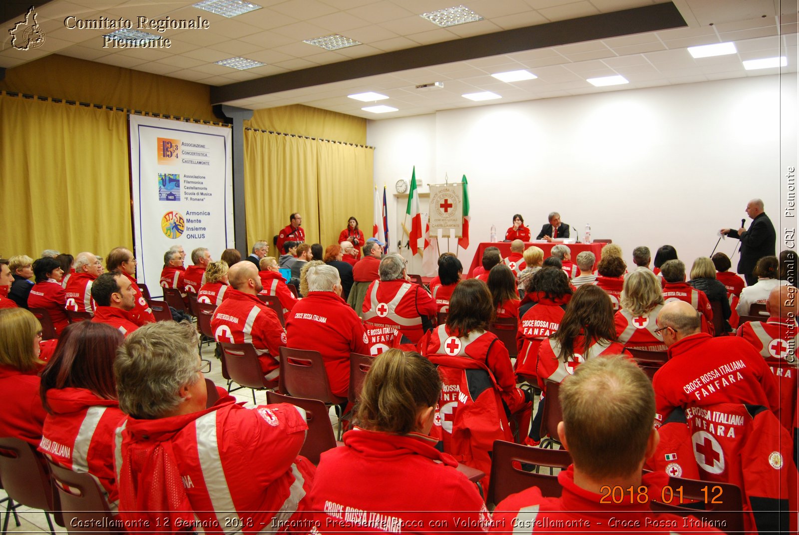 Castellamonte 12 Gennaio 2018 - Incontro Presidente Rocca con Volontari Castellamonte - Croce Rossa Italiana- Comitato Regionale del Piemonte