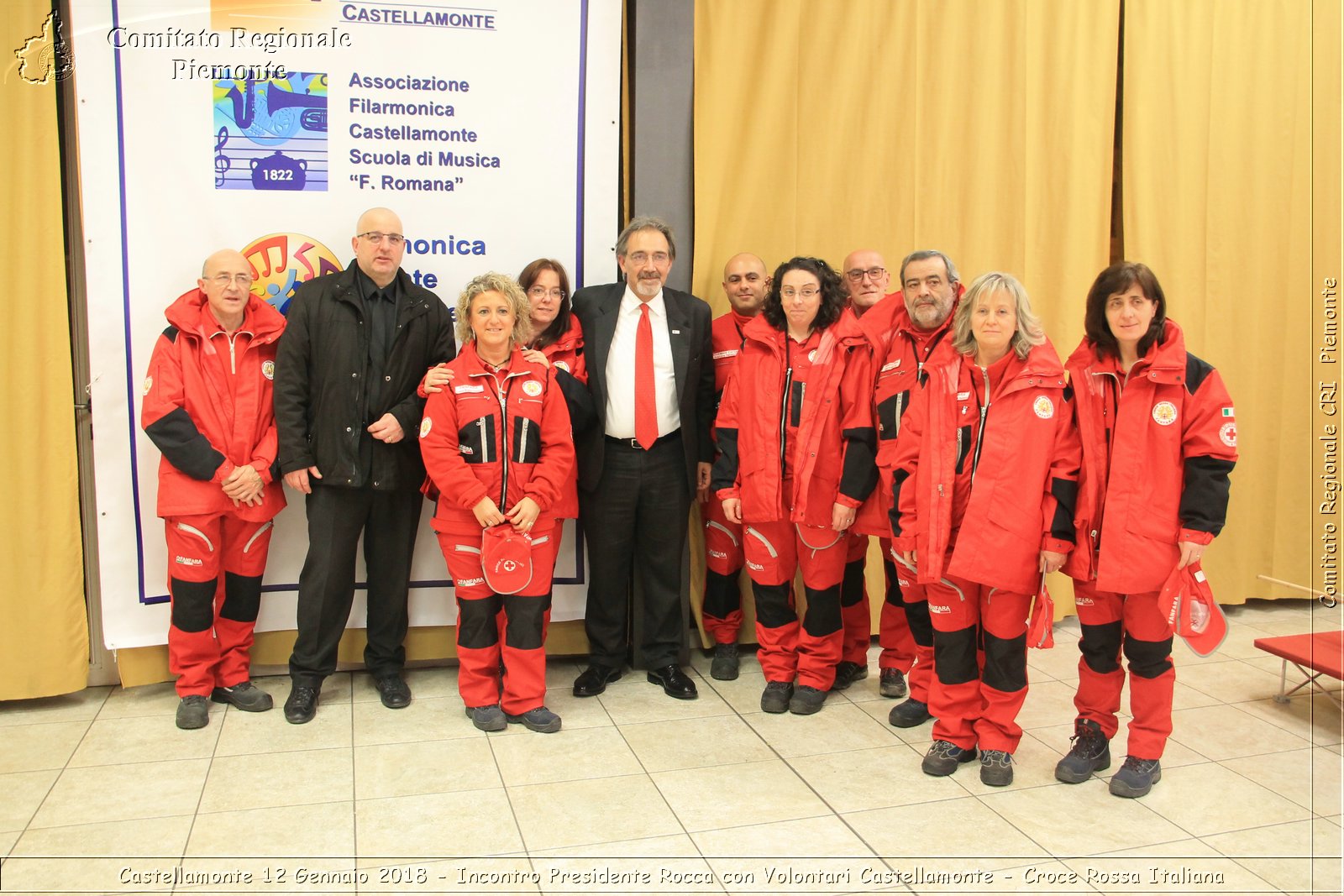 Castellamonte 12 Gennaio 2018 - Incontro Presidente Rocca con Volontari Castellamonte - Croce Rossa Italiana- Comitato Regionale del Piemonte