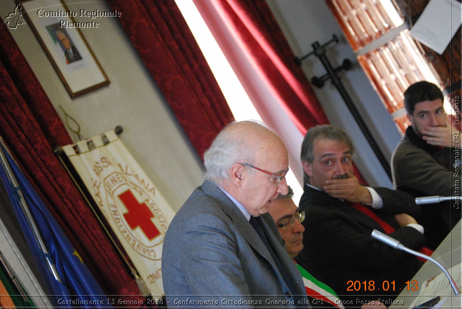 Castellamonte 13 Gennaio 2018 - Conferimento Cittadinanza Onoraria alla CRI - Croce Rossa Italiana- Comitato Regionale del Piemonte