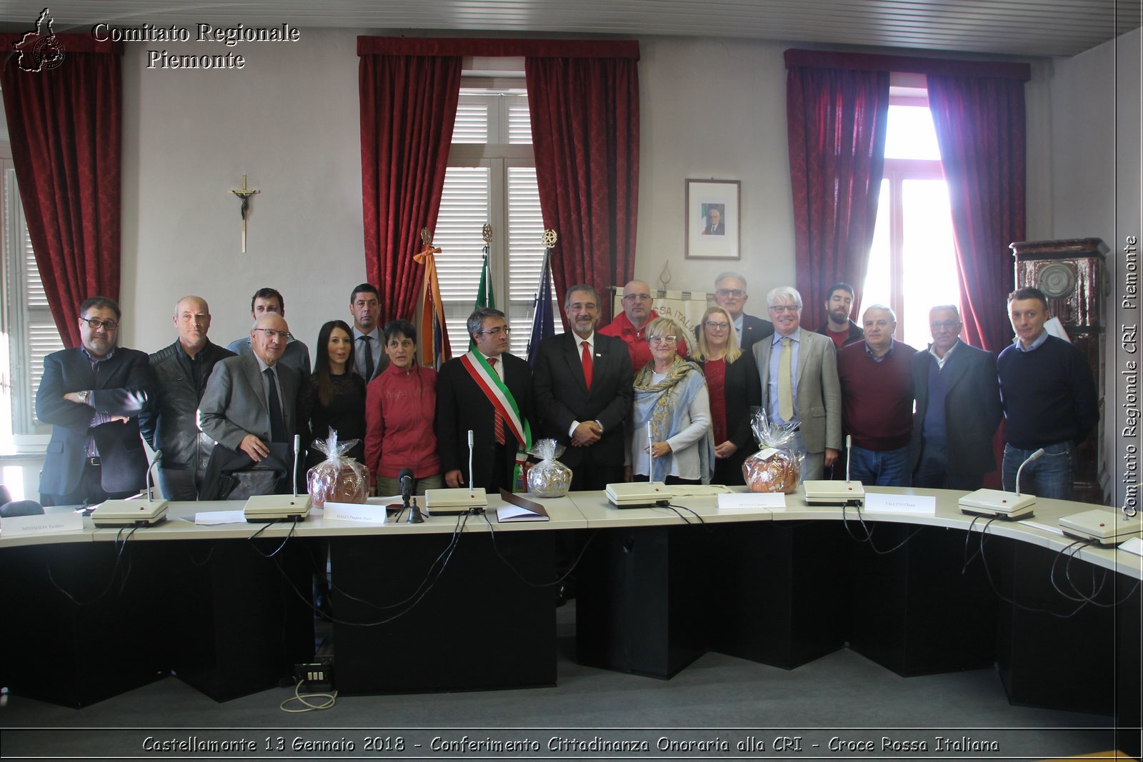 Castellamonte 13 Gennaio 2018 - Conferimento Cittadinanza Onoraria alla CRI - Croce Rossa Italiana- Comitato Regionale del Piemonte