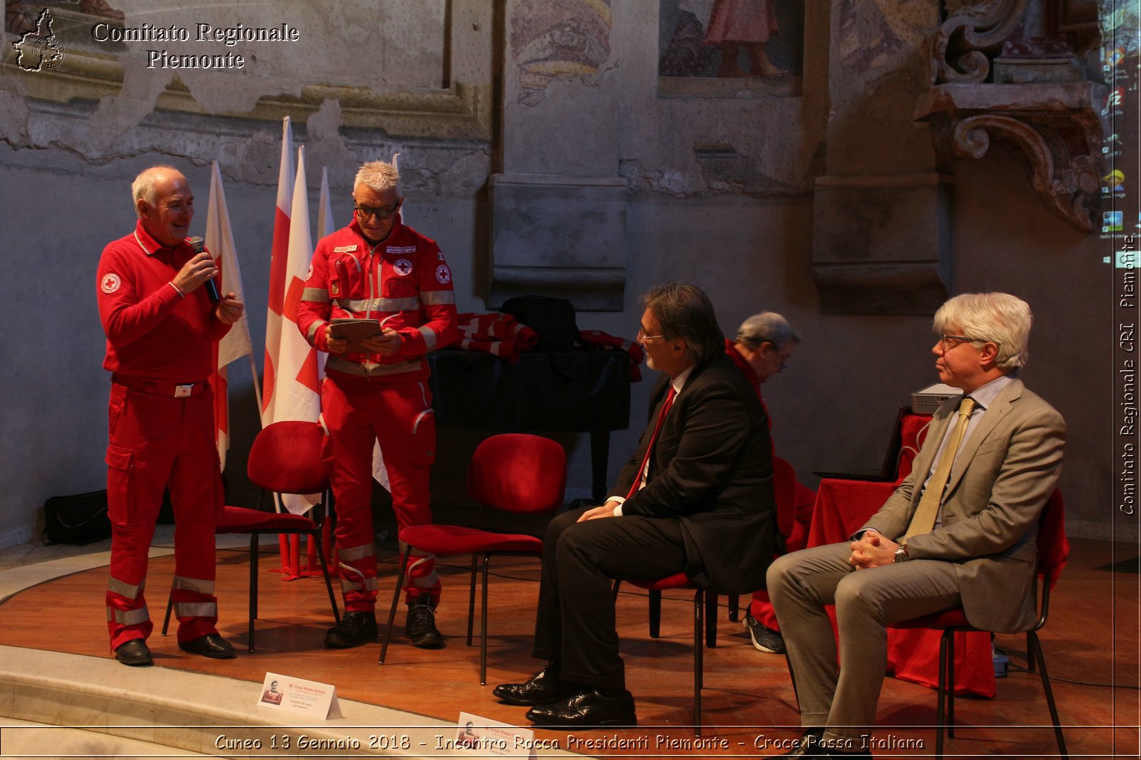 Cuneo 13 Gennaio 2018 - Incontro Rocca Presidenti Piemonte - Croce Rossa Italiana- Comitato Regionale del Piemonte