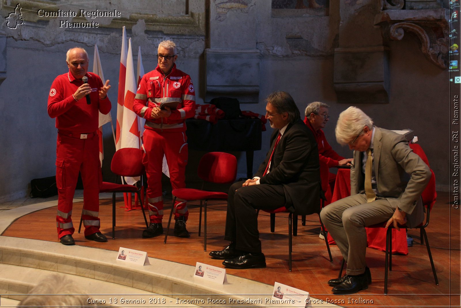 Cuneo 13 Gennaio 2018 - Incontro Rocca Presidenti Piemonte - Croce Rossa Italiana- Comitato Regionale del Piemonte