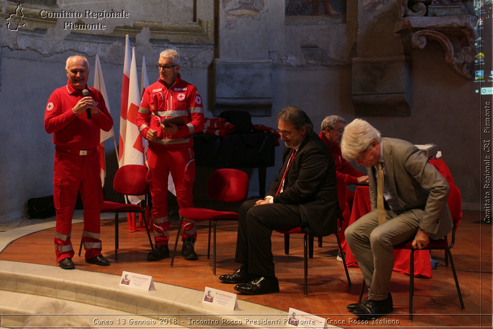 Cuneo 13 Gennaio 2018 - Incontro Rocca Presidenti Piemonte - Croce Rossa Italiana- Comitato Regionale del Piemonte