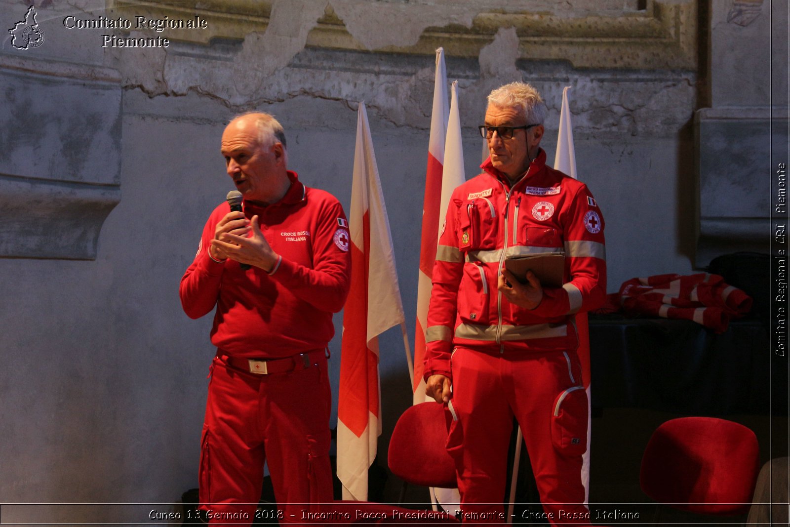 Cuneo 13 Gennaio 2018 - Incontro Rocca Presidenti Piemonte - Croce Rossa Italiana- Comitato Regionale del Piemonte