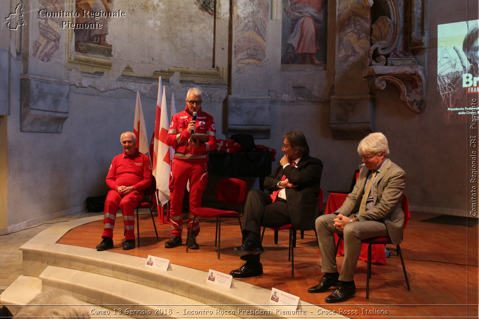 Cuneo 13 Gennaio 2018 - Incontro Rocca Presidenti Piemonte - Croce Rossa Italiana- Comitato Regionale del Piemonte