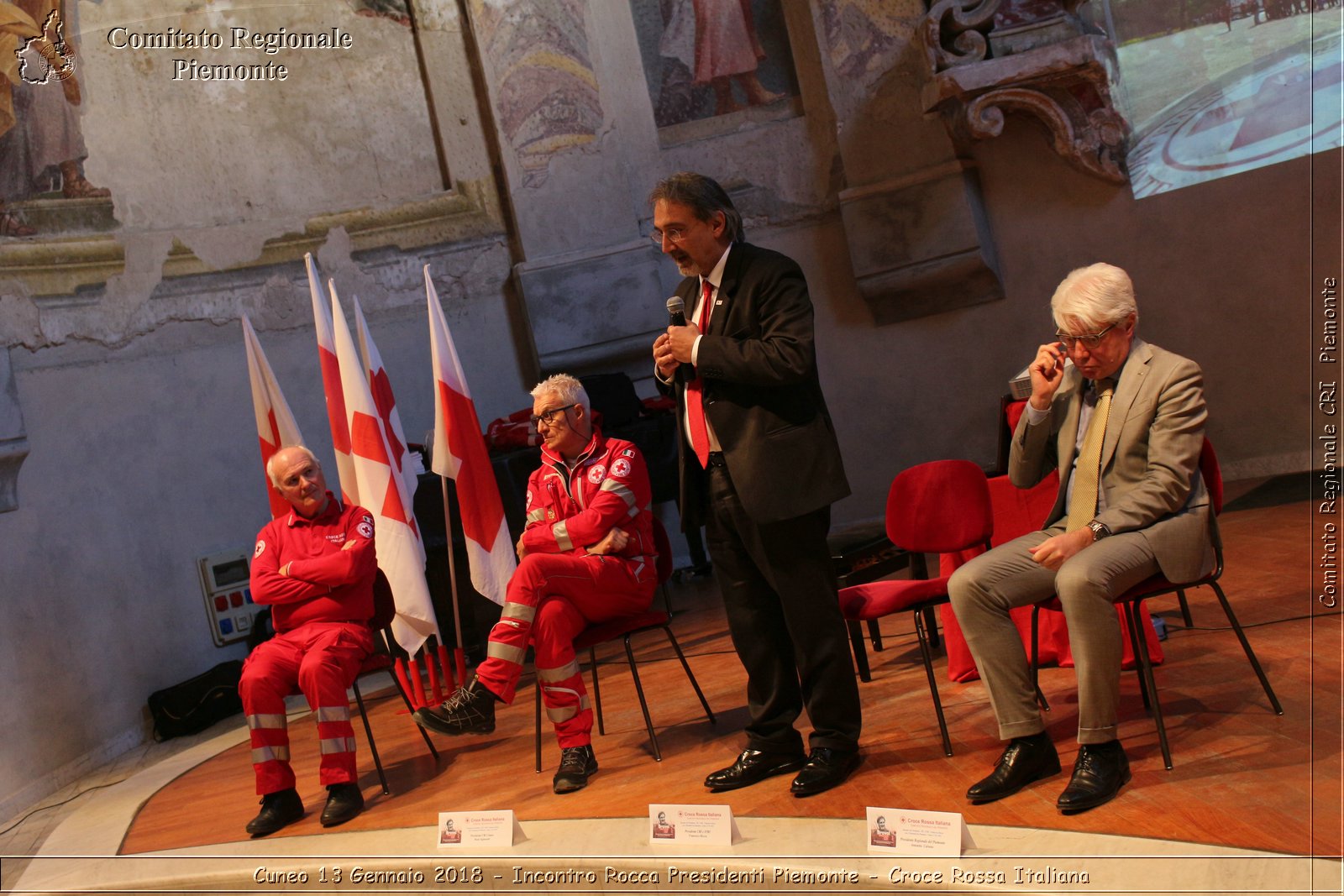 Cuneo 13 Gennaio 2018 - Incontro Rocca Presidenti Piemonte - Croce Rossa Italiana- Comitato Regionale del Piemonte