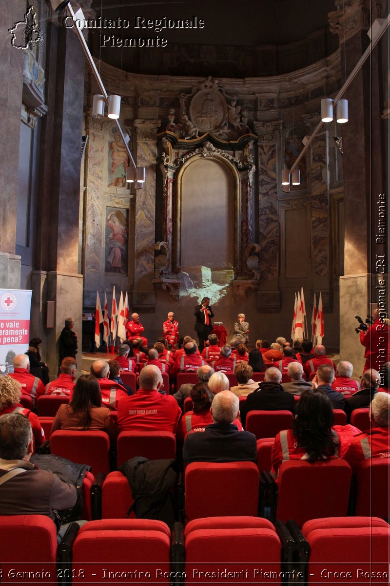 Cuneo 13 Gennaio 2018 - Incontro Rocca Presidenti Piemonte - Croce Rossa Italiana- Comitato Regionale del Piemonte