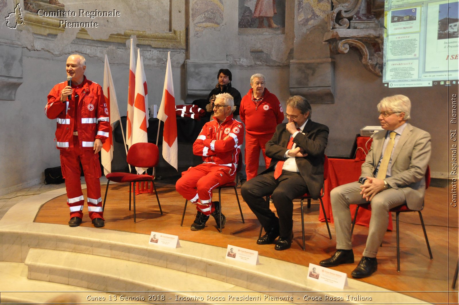 Cuneo 13 Gennaio 2018 - Incontro Rocca Presidenti Piemonte - Croce Rossa Italiana- Comitato Regionale del Piemonte