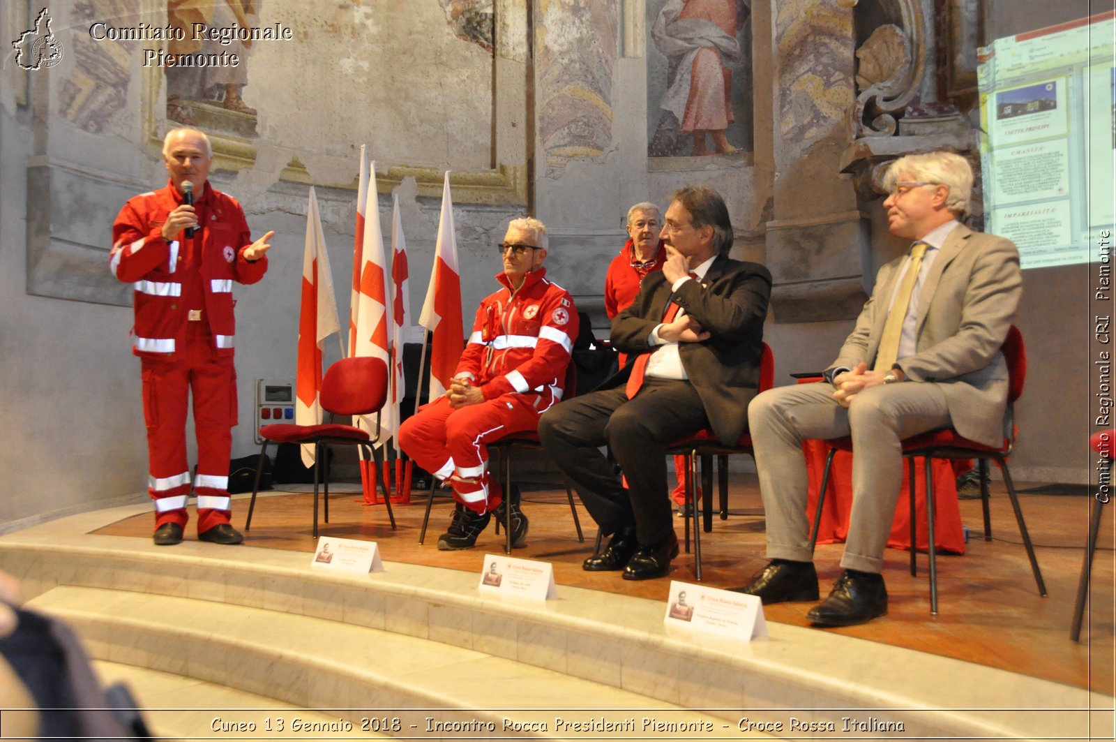 Cuneo 13 Gennaio 2018 - Incontro Rocca Presidenti Piemonte - Croce Rossa Italiana- Comitato Regionale del Piemonte