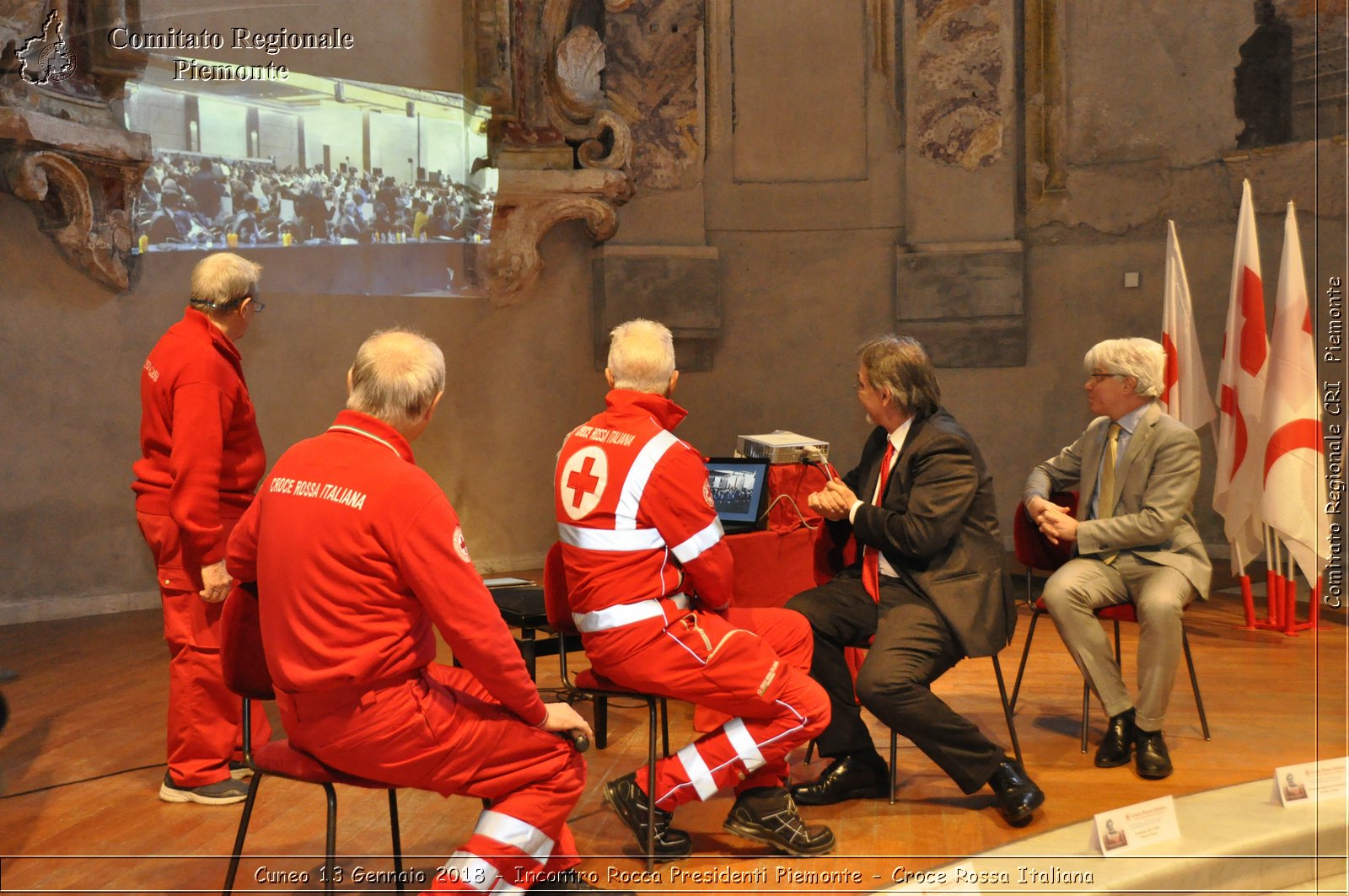 Cuneo 13 Gennaio 2018 - Incontro Rocca Presidenti Piemonte - Croce Rossa Italiana- Comitato Regionale del Piemonte