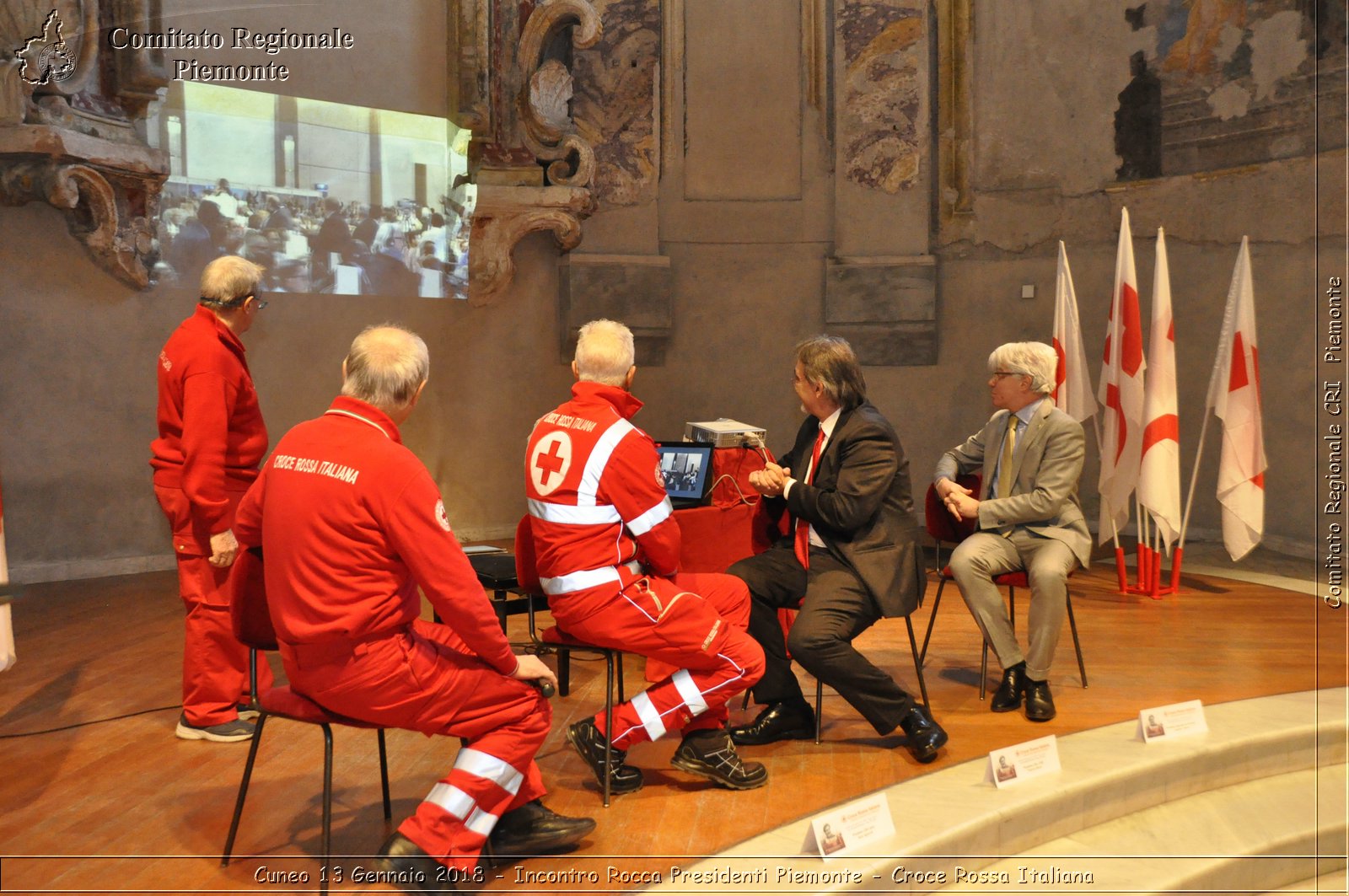 Cuneo 13 Gennaio 2018 - Incontro Rocca Presidenti Piemonte - Croce Rossa Italiana- Comitato Regionale del Piemonte