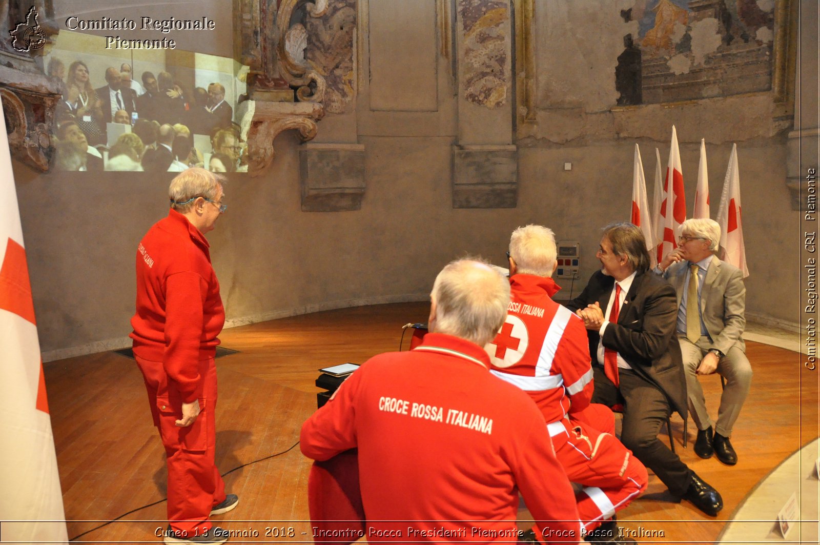 Cuneo 13 Gennaio 2018 - Incontro Rocca Presidenti Piemonte - Croce Rossa Italiana- Comitato Regionale del Piemonte