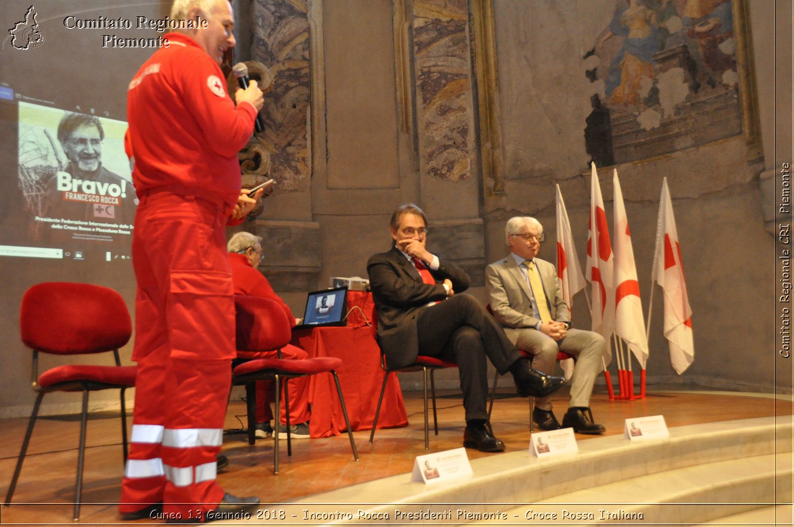 Cuneo 13 Gennaio 2018 - Incontro Rocca Presidenti Piemonte - Croce Rossa Italiana- Comitato Regionale del Piemonte