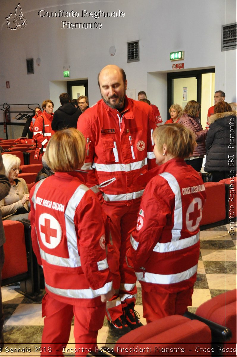 Cuneo 13 Gennaio 2018 - Incontro Rocca Presidenti Piemonte - Croce Rossa Italiana- Comitato Regionale del Piemonte