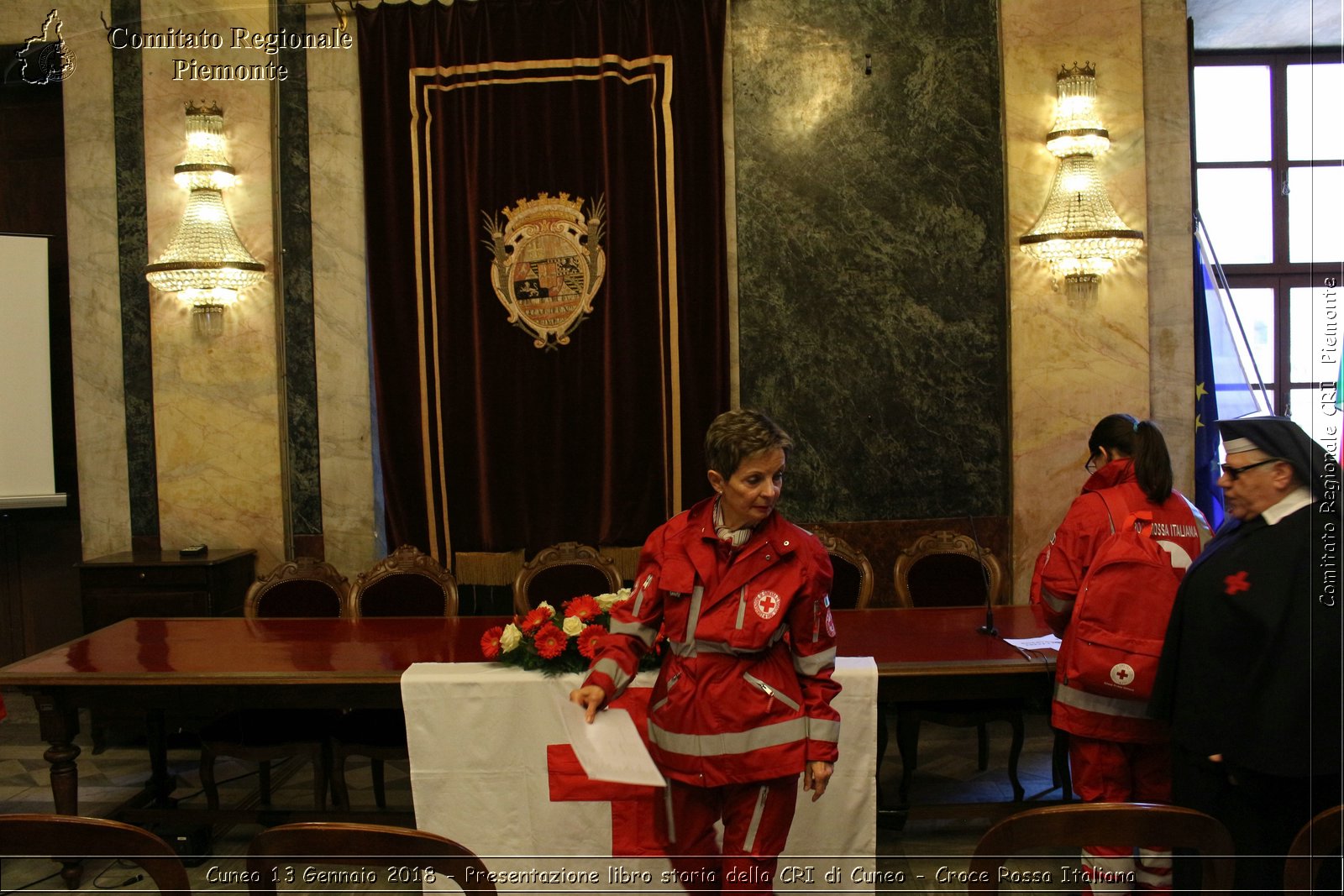 Cuneo 13 Gennaio 2018 - Presentazione libro storia della CRI di Cuneo - Croce Rossa Italiana- Comitato Regionale del Piemonte