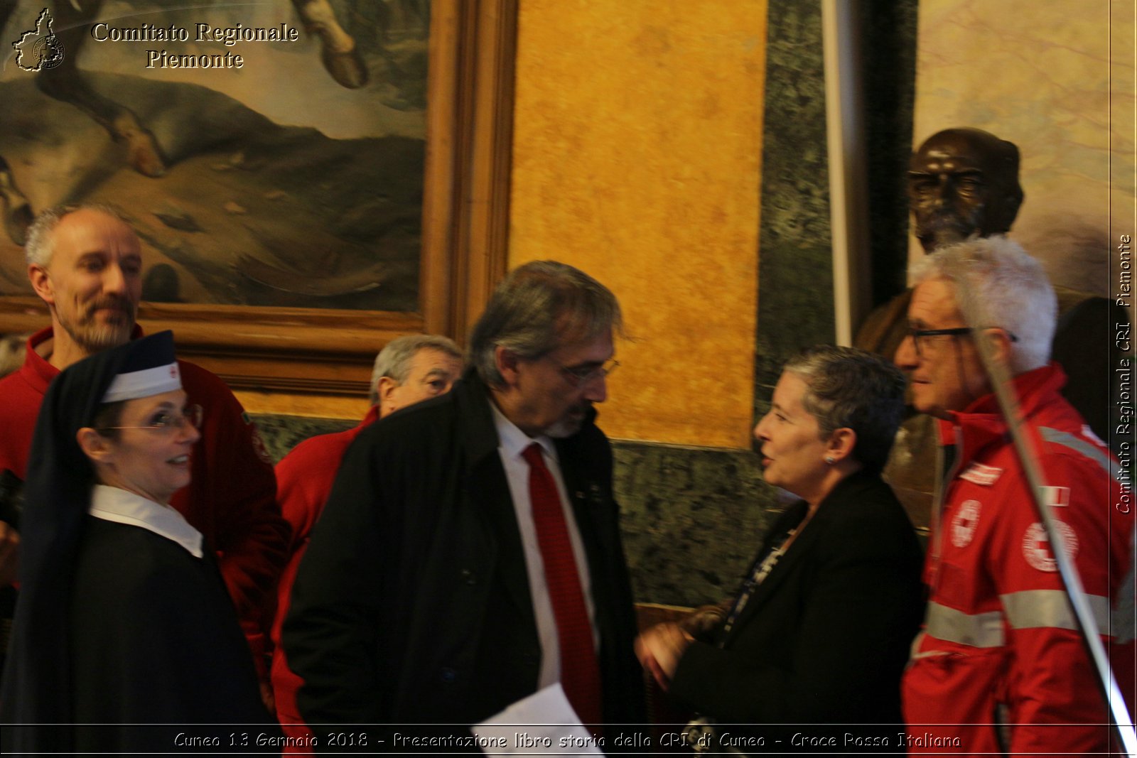 Cuneo 13 Gennaio 2018 - Presentazione libro storia della CRI di Cuneo - Croce Rossa Italiana- Comitato Regionale del Piemonte