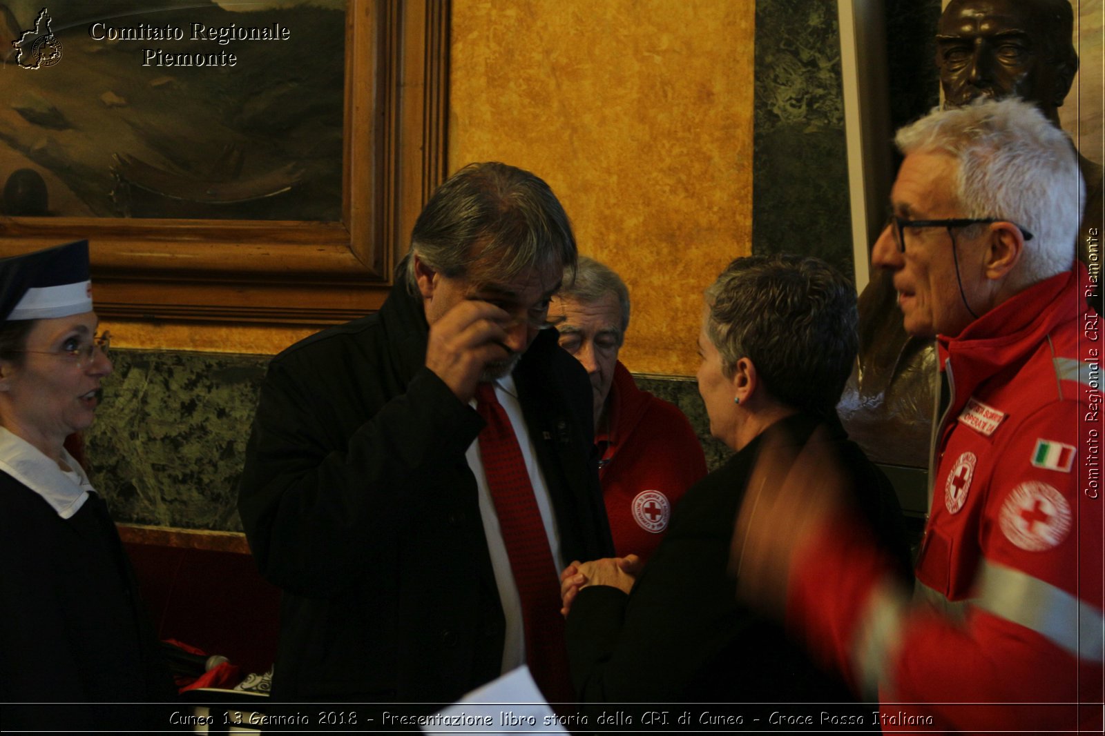 Cuneo 13 Gennaio 2018 - Presentazione libro storia della CRI di Cuneo - Croce Rossa Italiana- Comitato Regionale del Piemonte