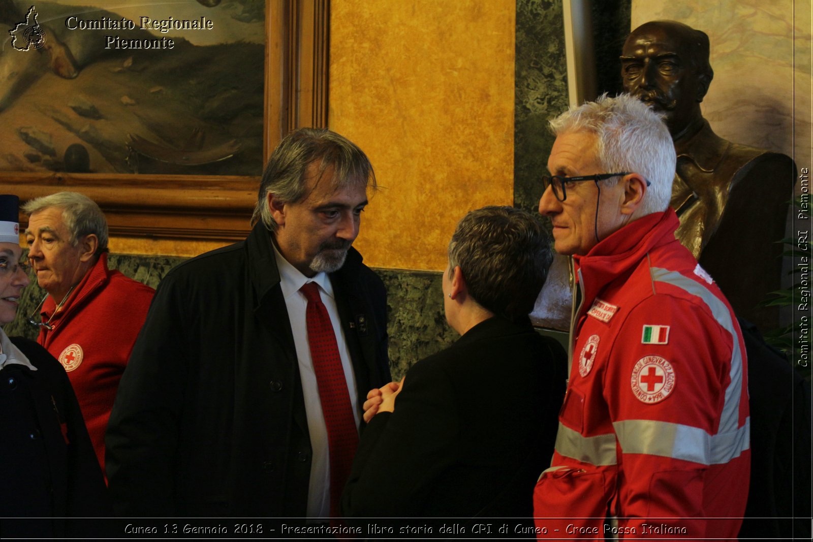 Cuneo 13 Gennaio 2018 - Presentazione libro storia della CRI di Cuneo - Croce Rossa Italiana- Comitato Regionale del Piemonte