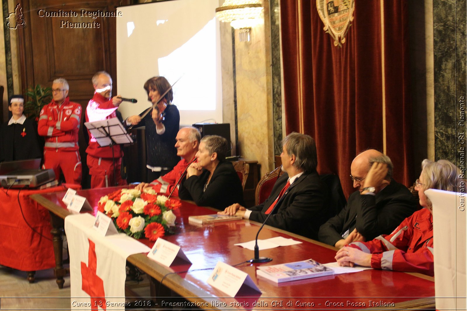 Cuneo 13 Gennaio 2018 - Presentazione libro storia della CRI di Cuneo - Croce Rossa Italiana- Comitato Regionale del Piemonte