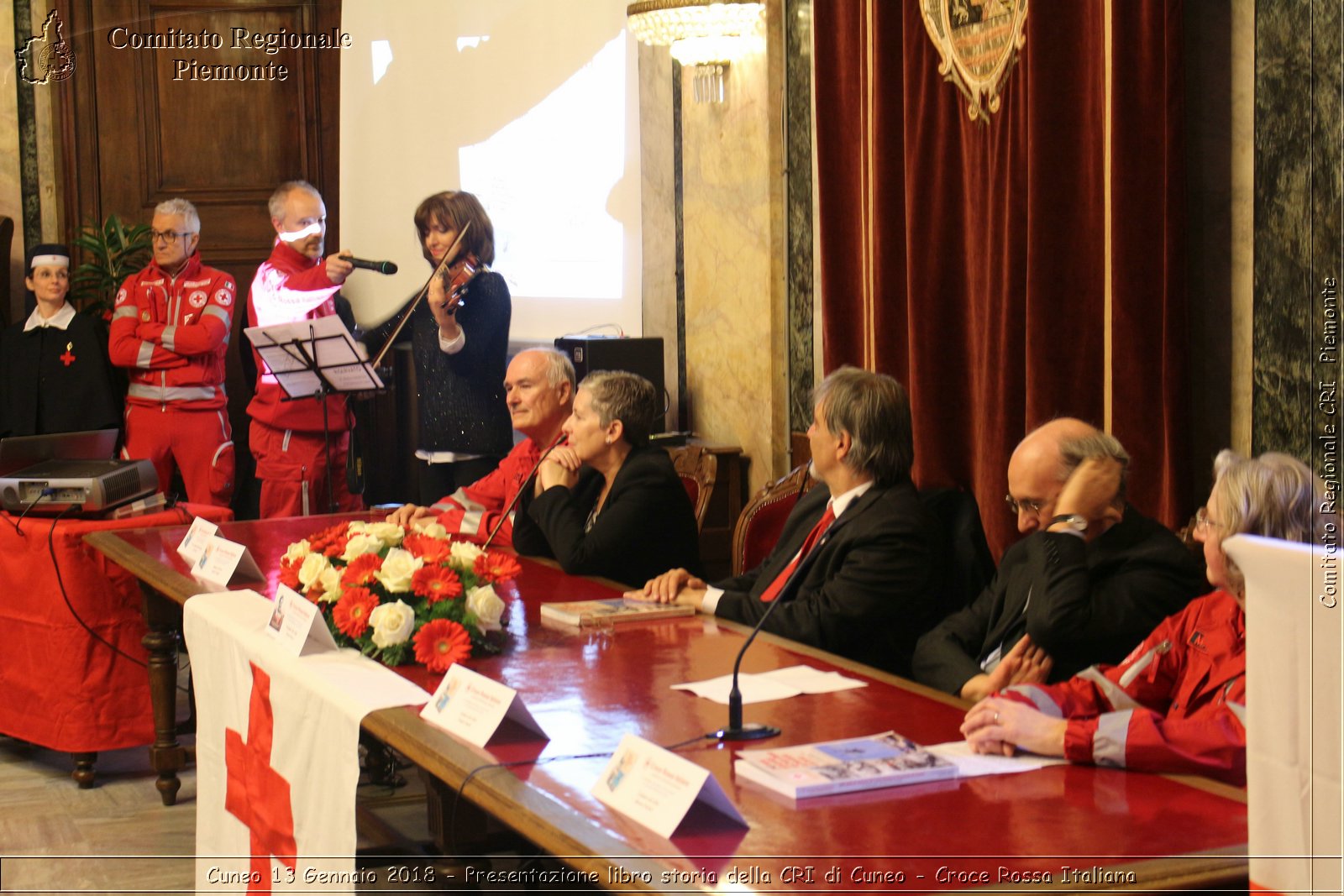 Cuneo 13 Gennaio 2018 - Presentazione libro storia della CRI di Cuneo - Croce Rossa Italiana- Comitato Regionale del Piemonte