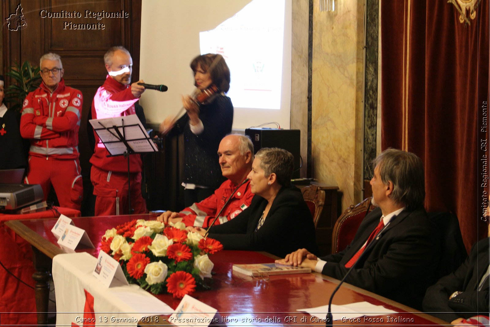 Cuneo 13 Gennaio 2018 - Presentazione libro storia della CRI di Cuneo - Croce Rossa Italiana- Comitato Regionale del Piemonte