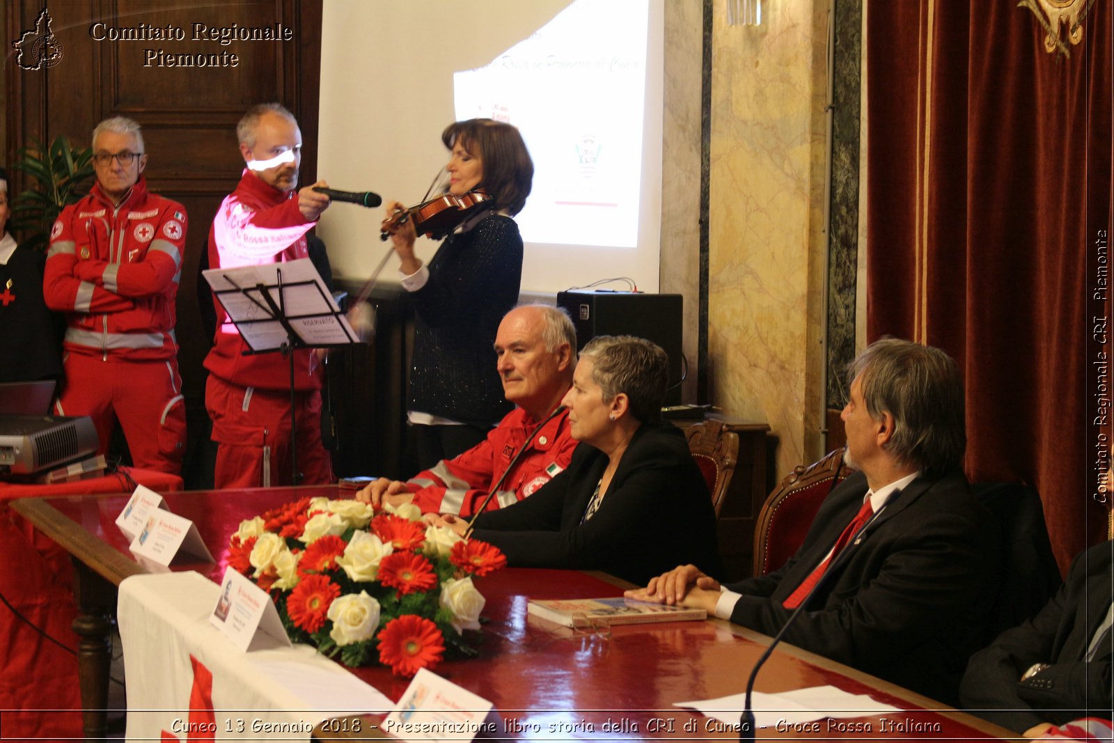 Cuneo 13 Gennaio 2018 - Presentazione libro storia della CRI di Cuneo - Croce Rossa Italiana- Comitato Regionale del Piemonte