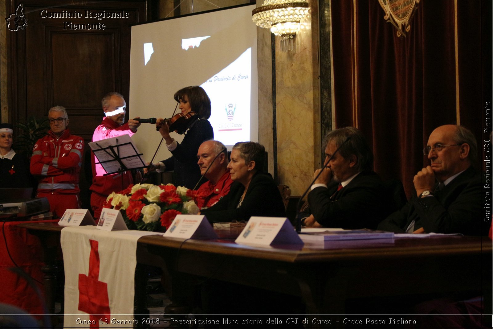 Cuneo 13 Gennaio 2018 - Presentazione libro storia della CRI di Cuneo - Croce Rossa Italiana- Comitato Regionale del Piemonte