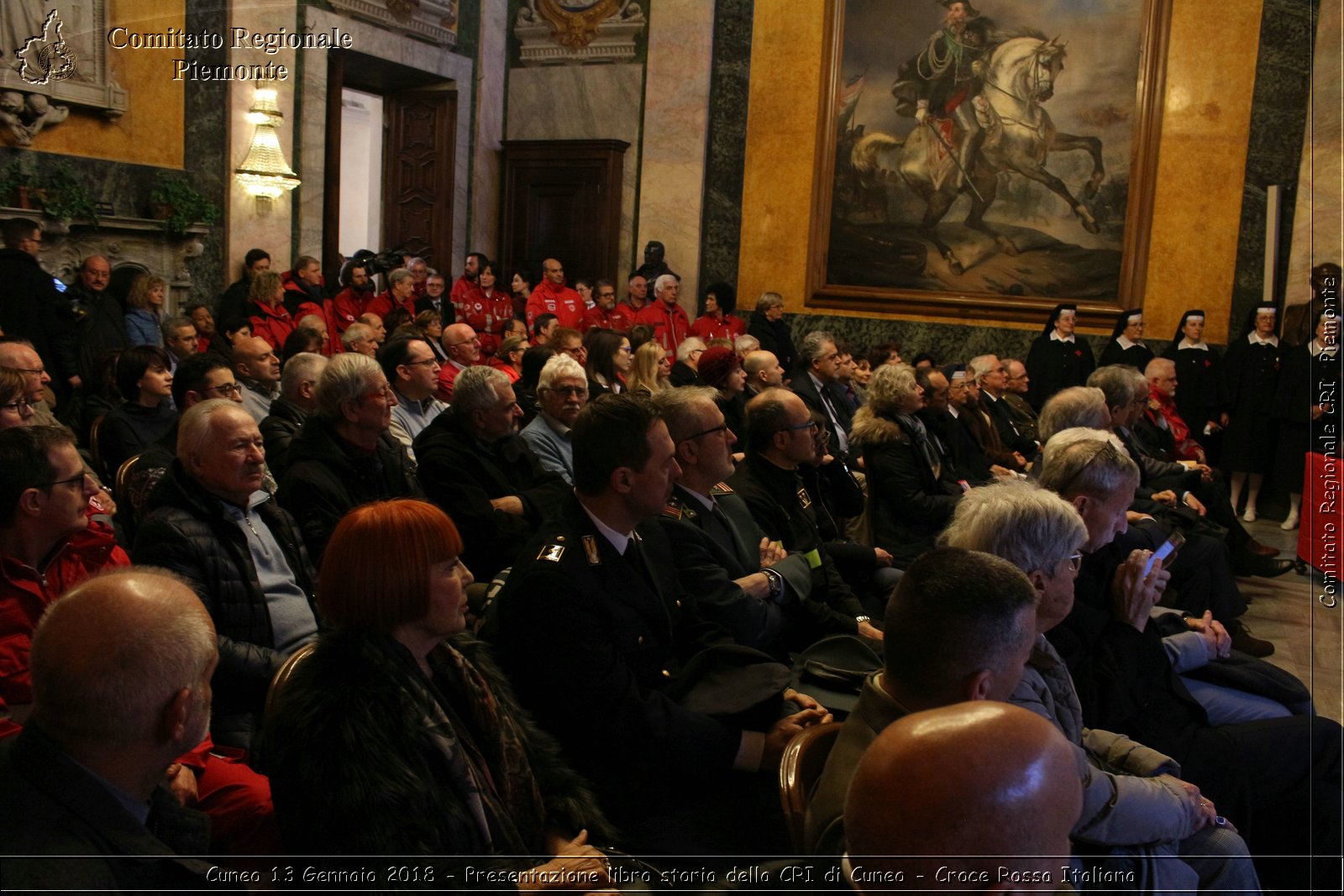 Cuneo 13 Gennaio 2018 - Presentazione libro storia della CRI di Cuneo - Croce Rossa Italiana- Comitato Regionale del Piemonte