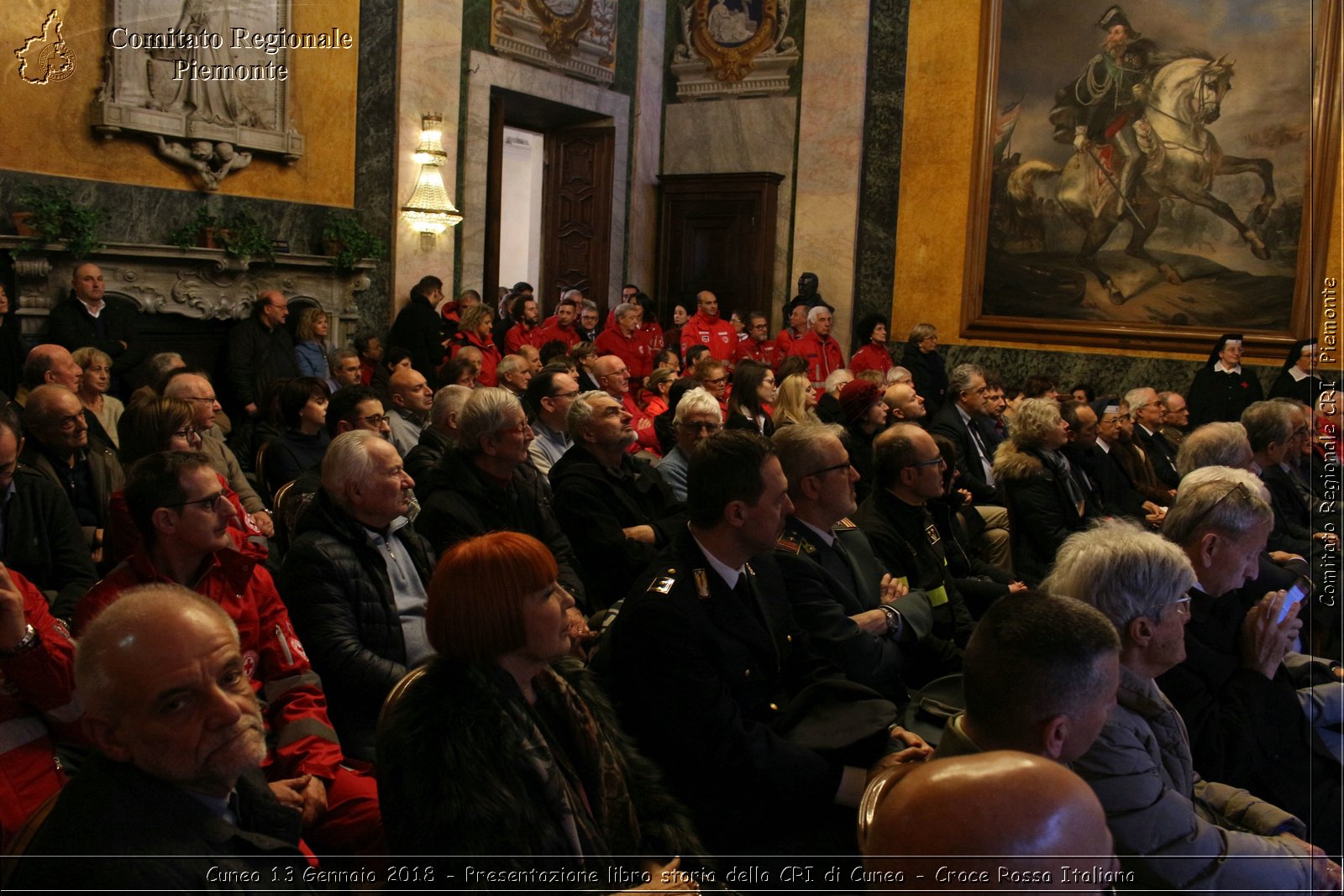 Cuneo 13 Gennaio 2018 - Presentazione libro storia della CRI di Cuneo - Croce Rossa Italiana- Comitato Regionale del Piemonte