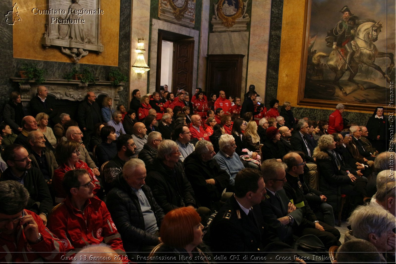 Cuneo 13 Gennaio 2018 - Presentazione libro storia della CRI di Cuneo - Croce Rossa Italiana- Comitato Regionale del Piemonte