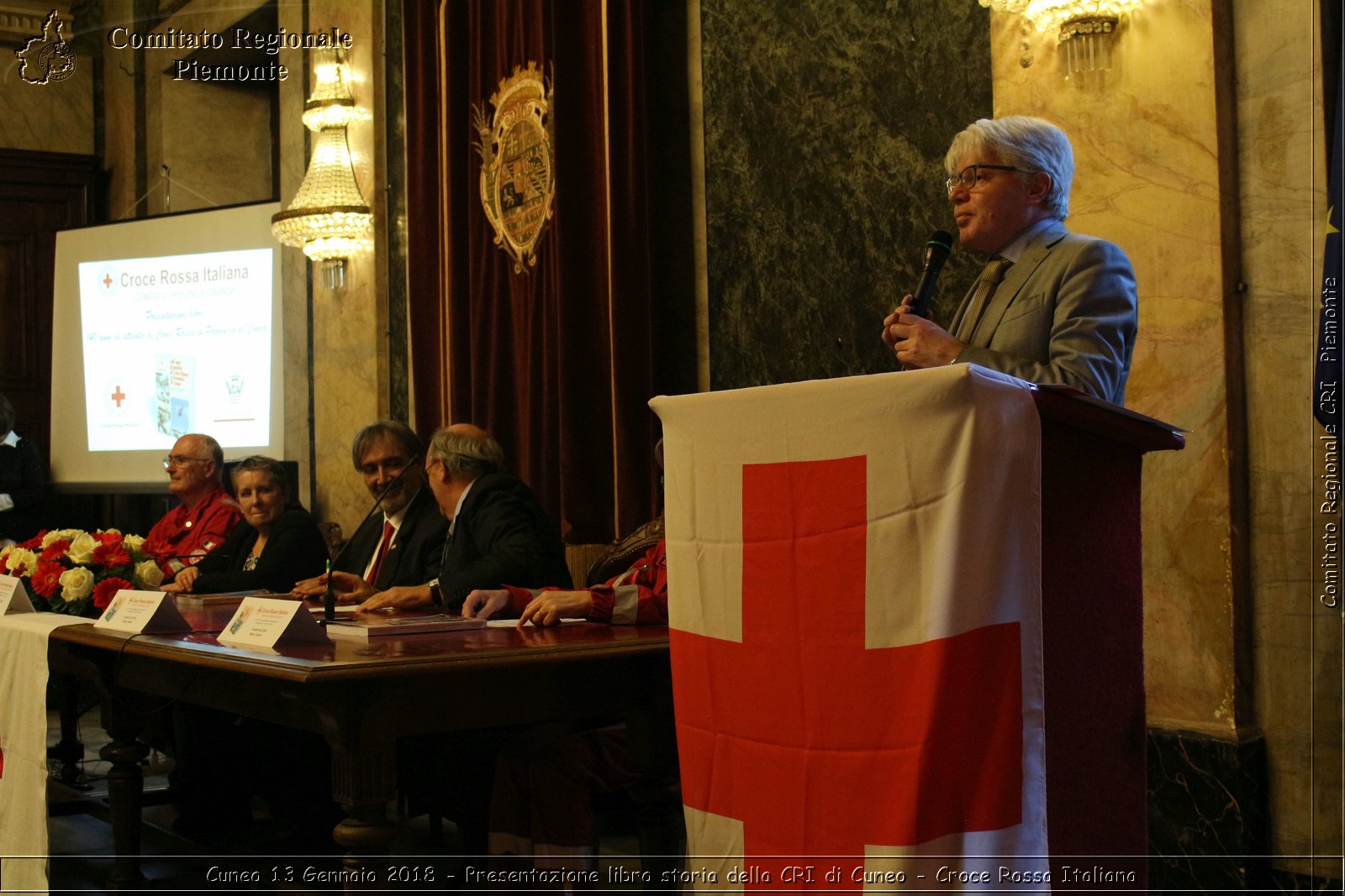 Cuneo 13 Gennaio 2018 - Presentazione libro storia della CRI di Cuneo - Croce Rossa Italiana- Comitato Regionale del Piemonte