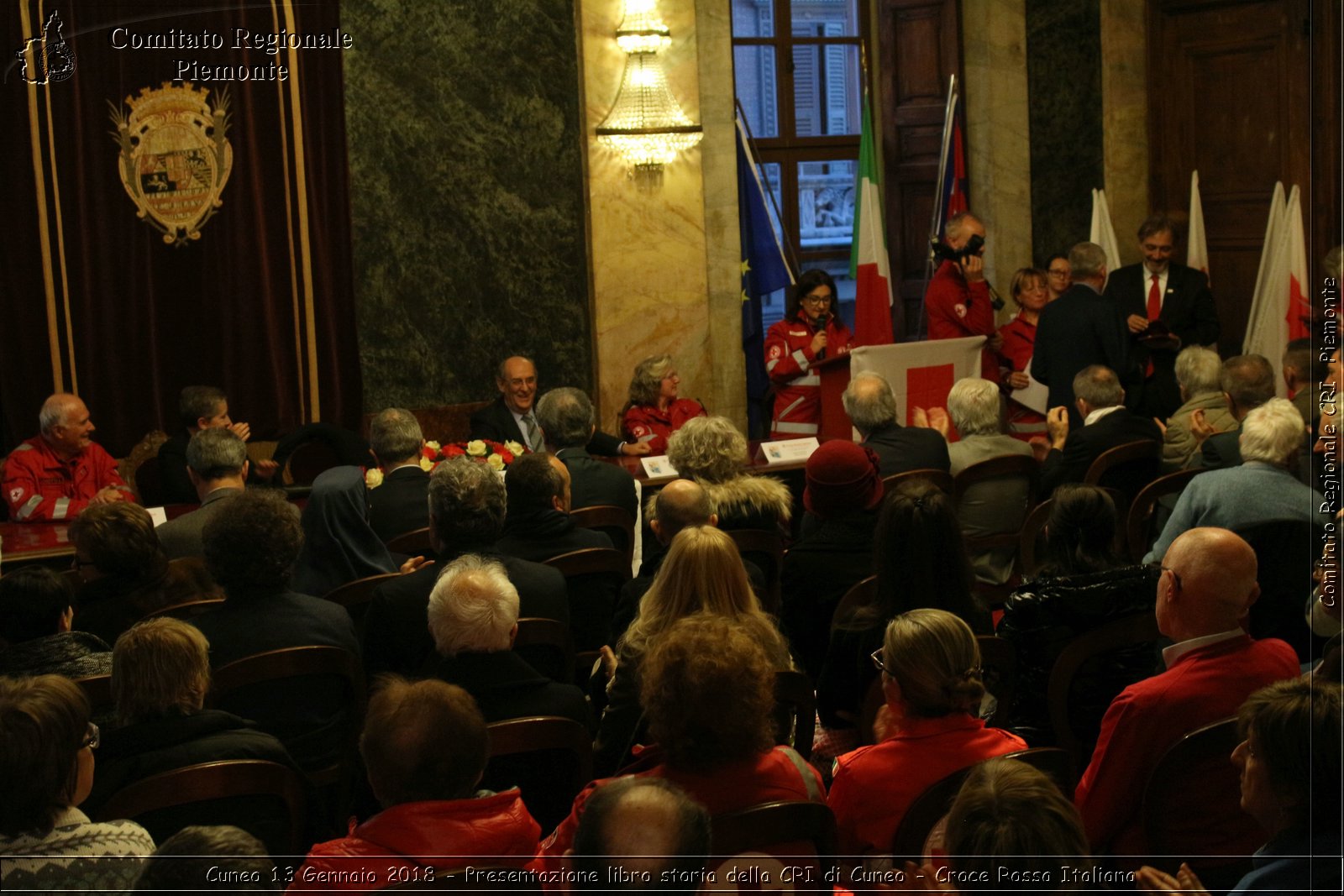 Cuneo 13 Gennaio 2018 - Presentazione libro storia della CRI di Cuneo - Croce Rossa Italiana- Comitato Regionale del Piemonte