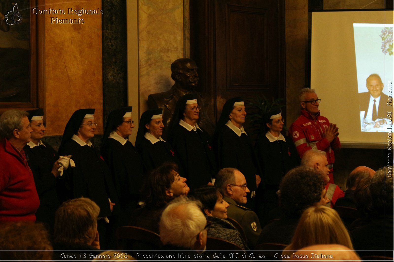 Cuneo 13 Gennaio 2018 - Presentazione libro storia della CRI di Cuneo - Croce Rossa Italiana- Comitato Regionale del Piemonte