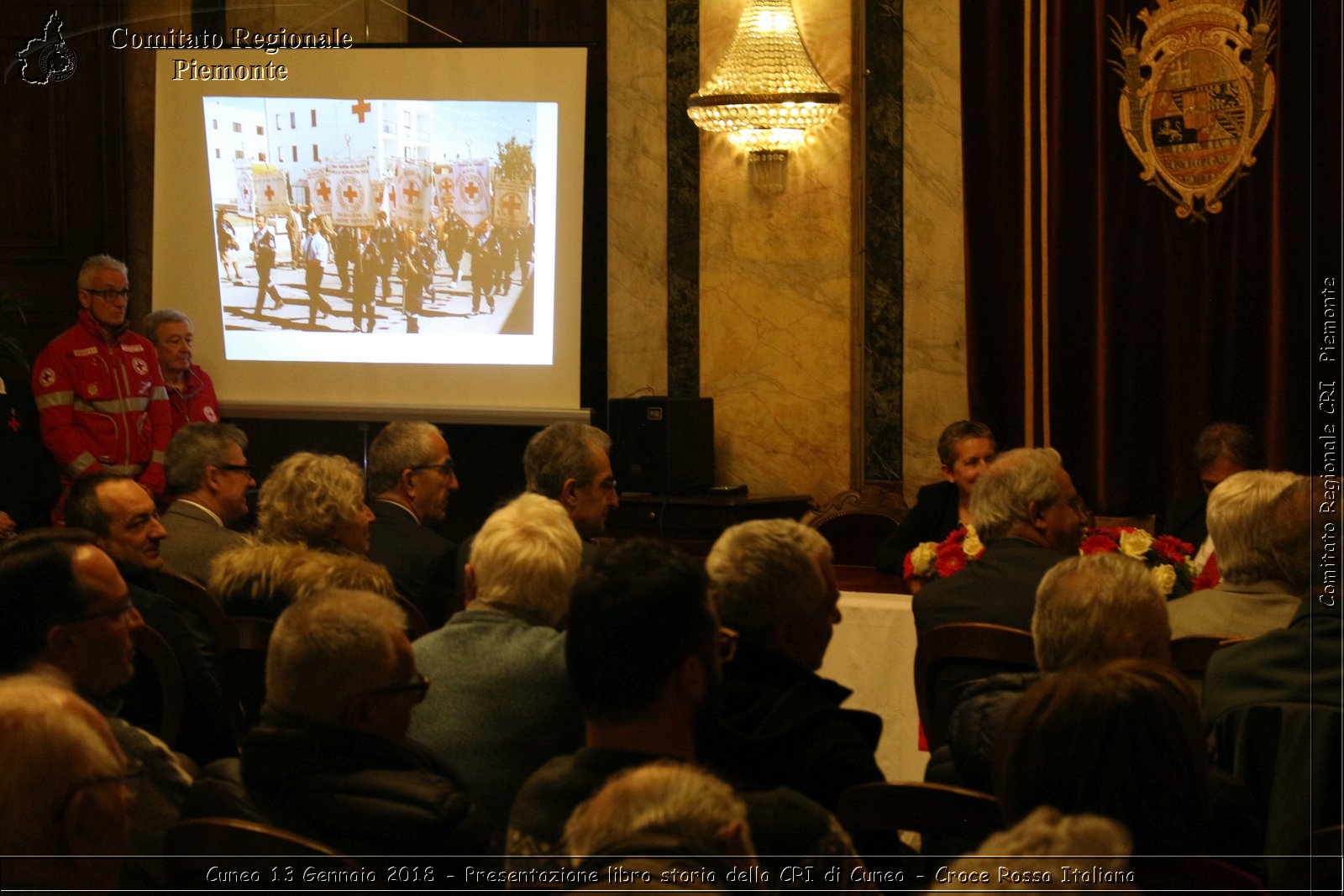 Cuneo 13 Gennaio 2018 - Presentazione libro storia della CRI di Cuneo - Croce Rossa Italiana- Comitato Regionale del Piemonte