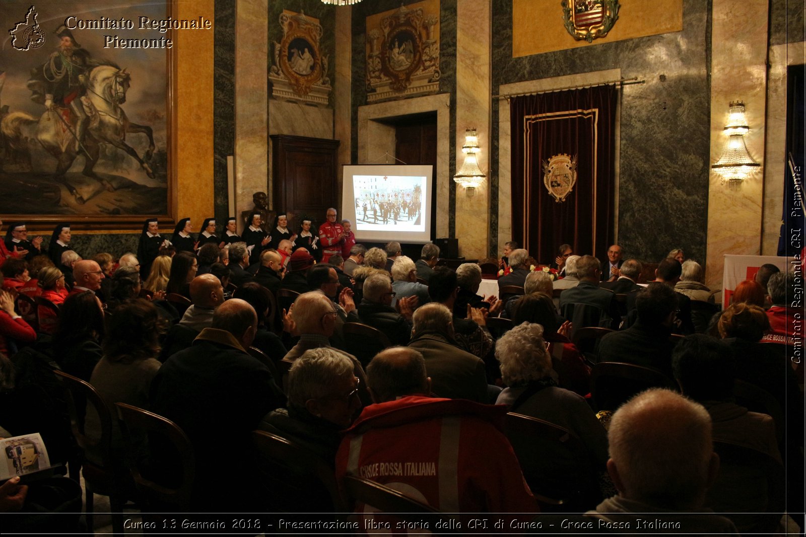 Cuneo 13 Gennaio 2018 - Presentazione libro storia della CRI di Cuneo - Croce Rossa Italiana- Comitato Regionale del Piemonte