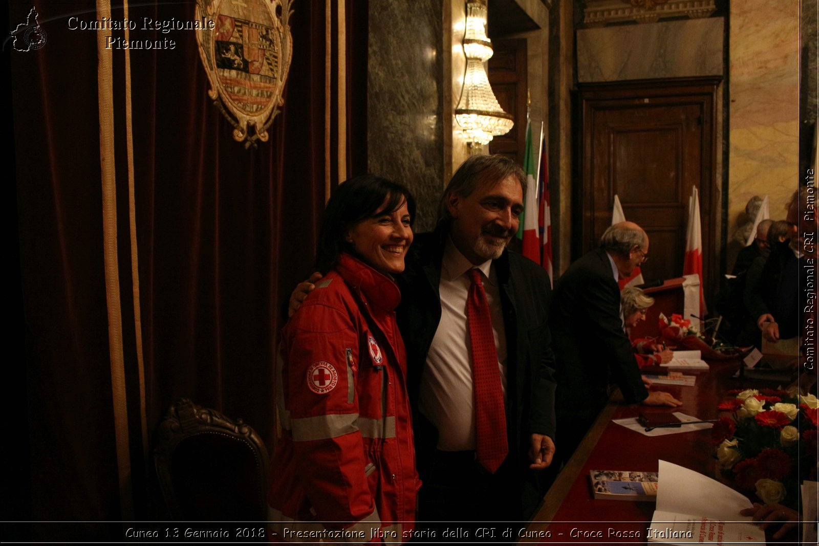 Cuneo 13 Gennaio 2018 - Presentazione libro storia della CRI di Cuneo - Croce Rossa Italiana- Comitato Regionale del Piemonte