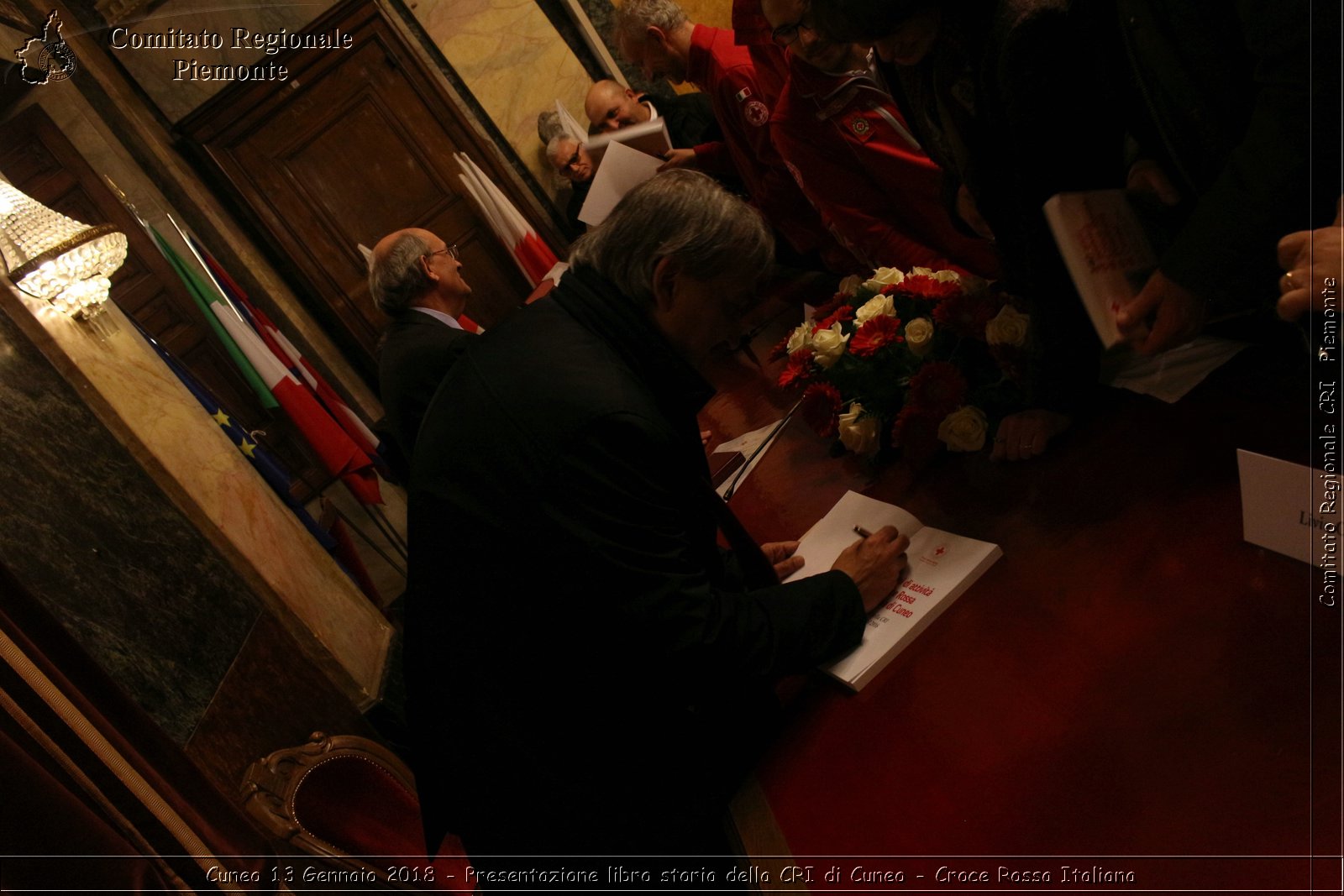 Cuneo 13 Gennaio 2018 - Presentazione libro storia della CRI di Cuneo - Croce Rossa Italiana- Comitato Regionale del Piemonte