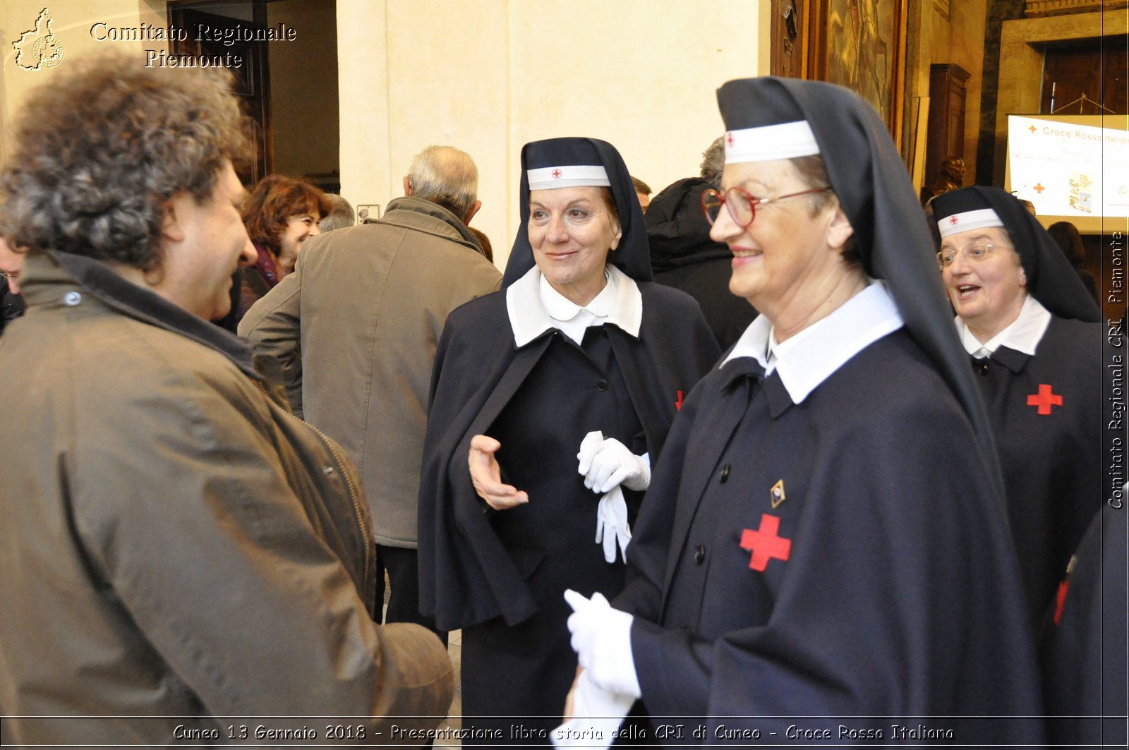 Cuneo 13 Gennaio 2018 - Presentazione libro storia della CRI di Cuneo - Croce Rossa Italiana- Comitato Regionale del Piemonte