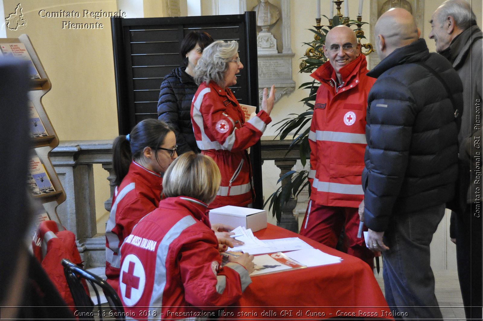 Cuneo 13 Gennaio 2018 - Presentazione libro storia della CRI di Cuneo - Croce Rossa Italiana- Comitato Regionale del Piemonte