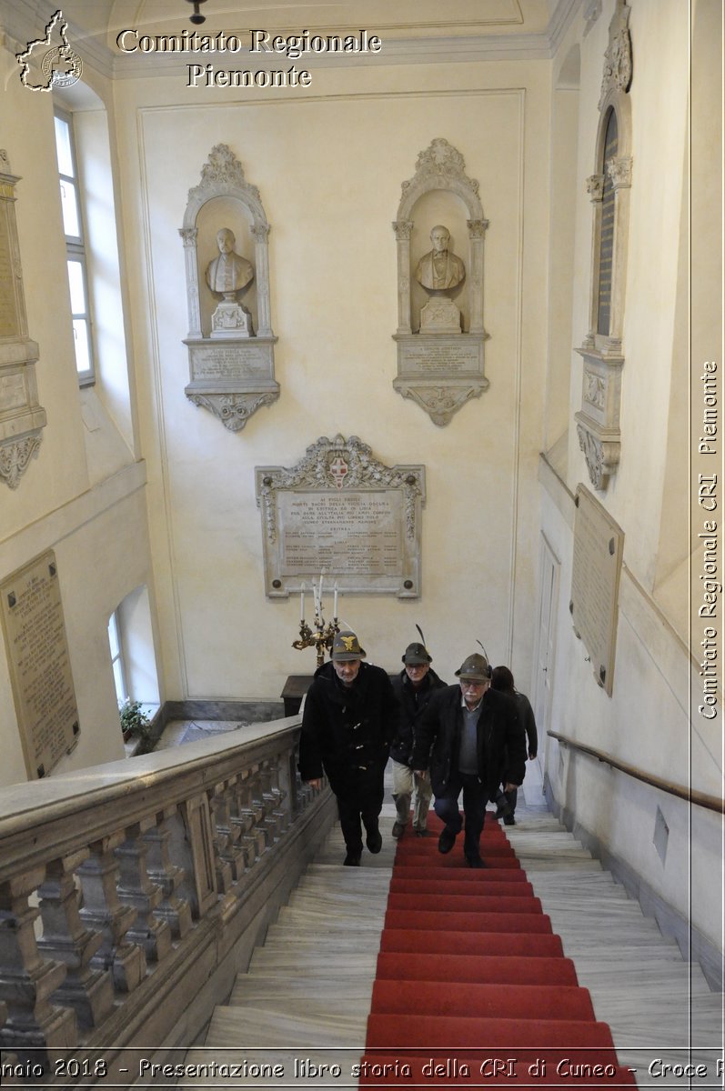 Cuneo 13 Gennaio 2018 - Presentazione libro storia della CRI di Cuneo - Croce Rossa Italiana- Comitato Regionale del Piemonte