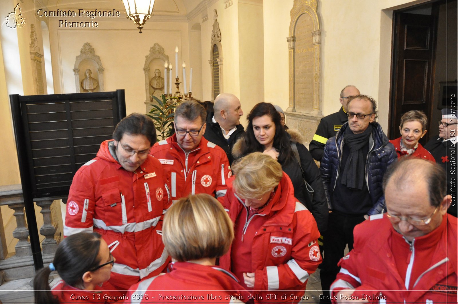 Cuneo 13 Gennaio 2018 - Presentazione libro storia della CRI di Cuneo - Croce Rossa Italiana- Comitato Regionale del Piemonte