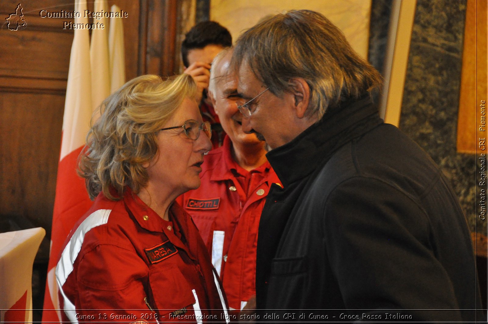 Cuneo 13 Gennaio 2018 - Presentazione libro storia della CRI di Cuneo - Croce Rossa Italiana- Comitato Regionale del Piemonte