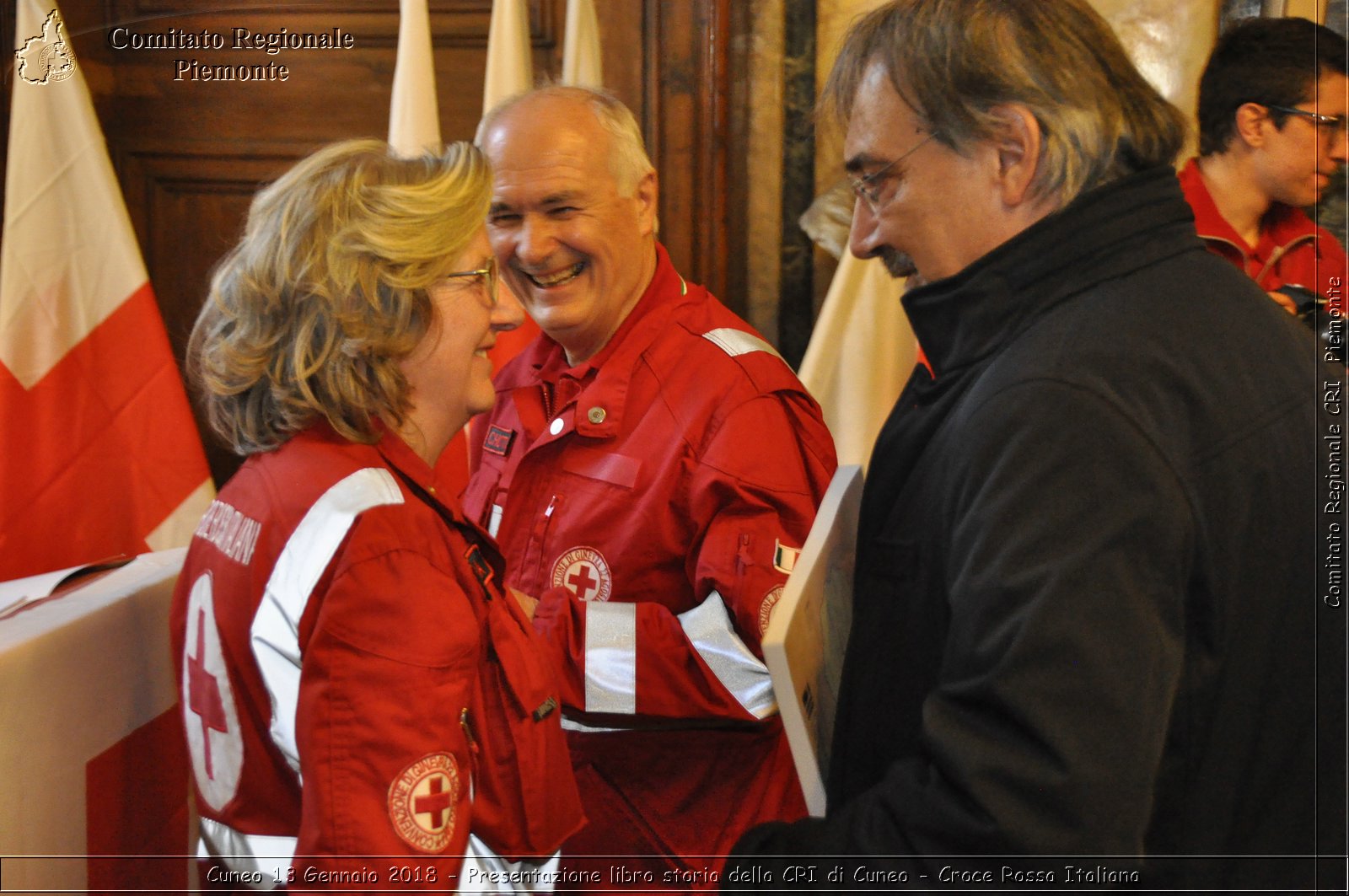 Cuneo 13 Gennaio 2018 - Presentazione libro storia della CRI di Cuneo - Croce Rossa Italiana- Comitato Regionale del Piemonte